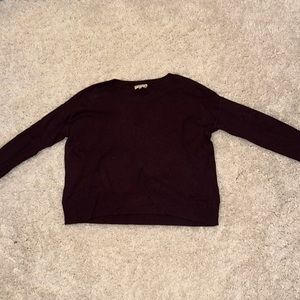 Maroon Cashmere Blend Aritizia Sweater